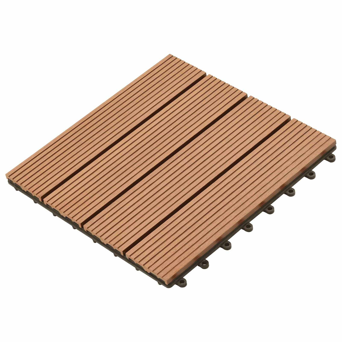 Terras Tegel 11 pcs Bruin 30 x 30 cm WPC is nu te koop bij PeponiXL, paradijselijk wonen!