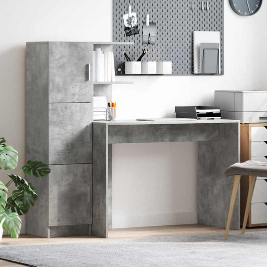 Bureau 2 pcs Beton Grijs is nu te koop bij PeponiXL, paradijselijk wonen!