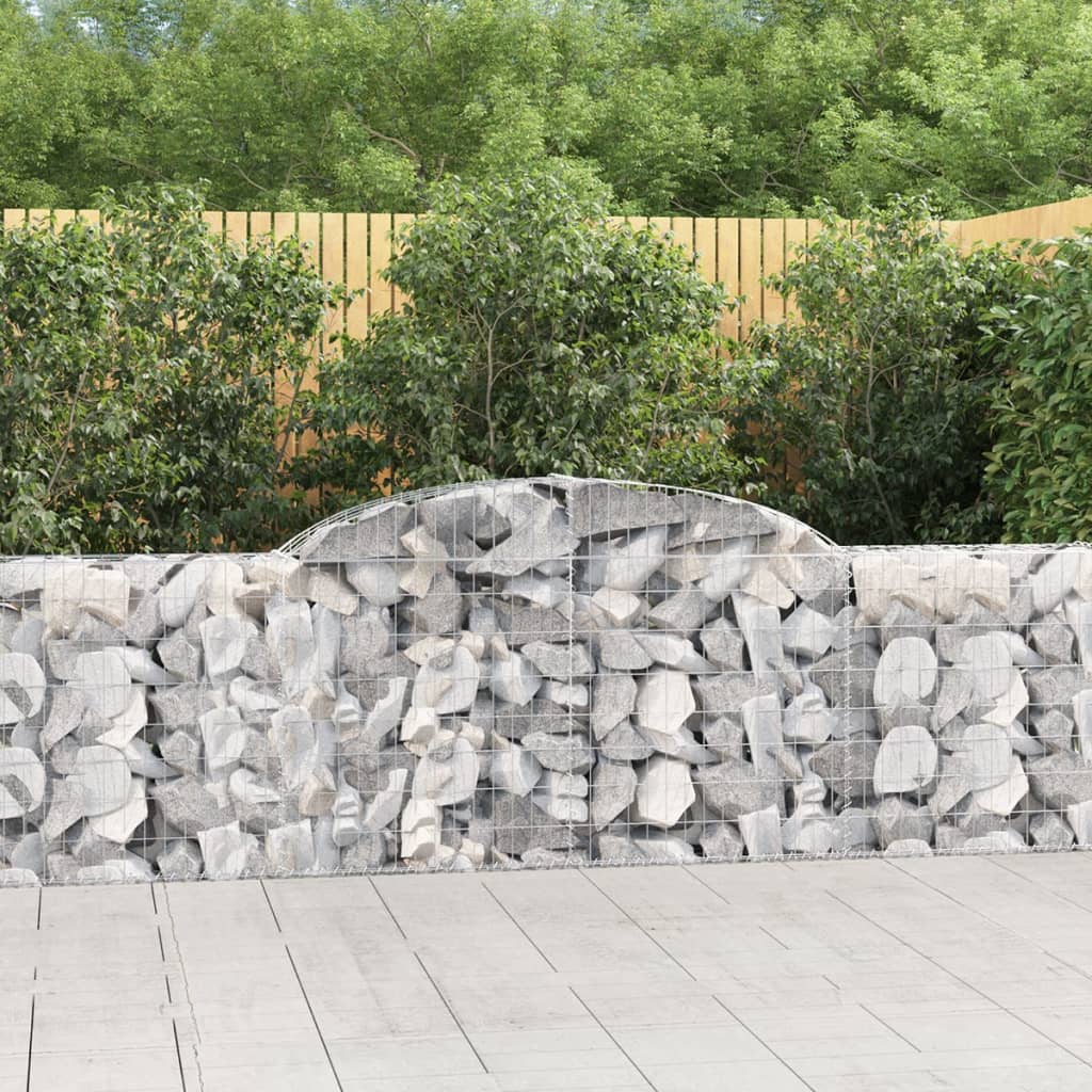 Schanskorven 30 st gewelfd 300x30x80/100 cm ijzer is nu te koop bij PeponiXL, paradijselijk wonen!