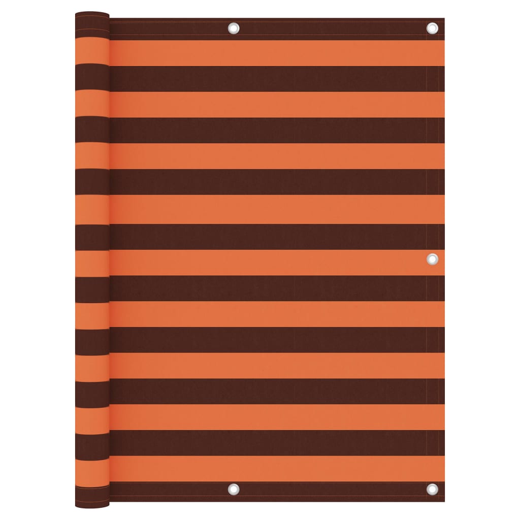 Balkonscherm 120x300 cm oxford stof oranje en bruin is nu te koop bij PeponiXL, paradijselijk wonen!