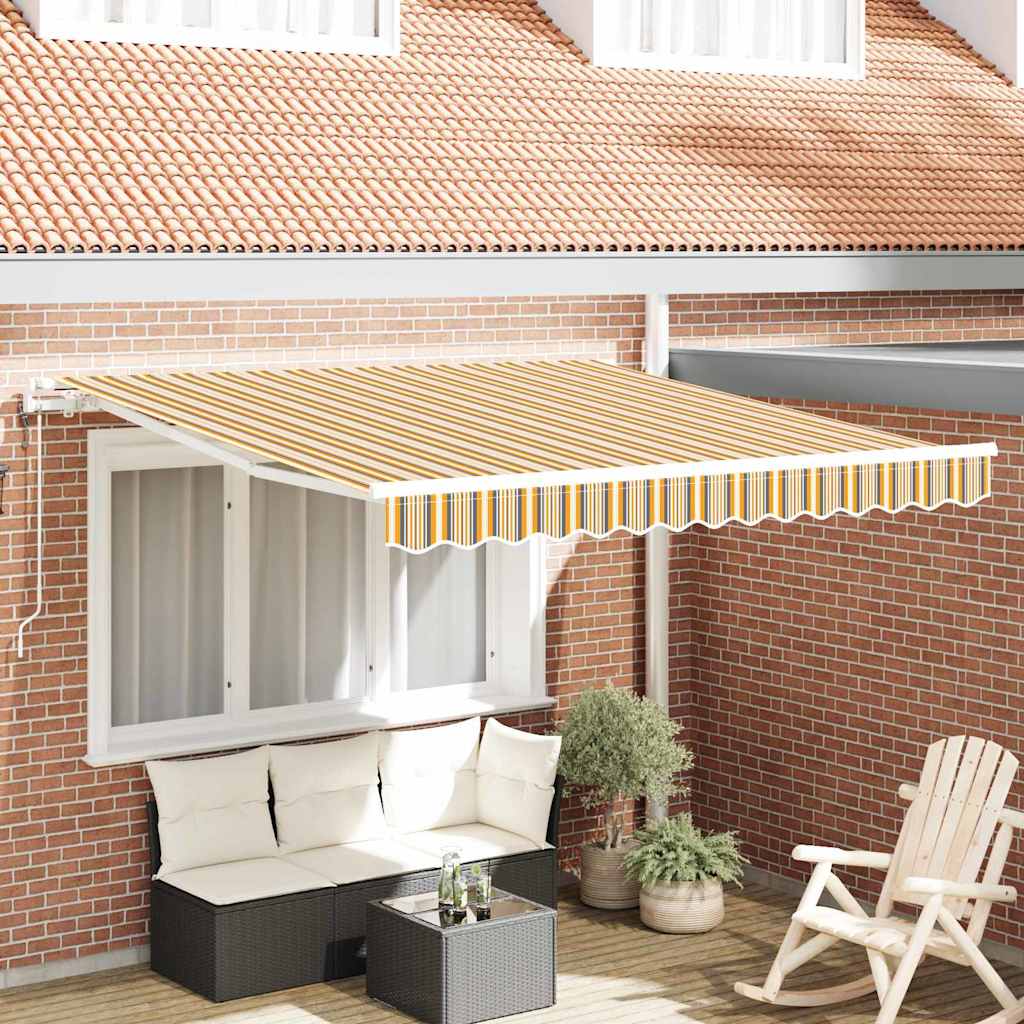 Elektrisch Uittrekbaar Zonnescherm Multikleur 350 x 250 cm is nu te koop bij PeponiXL, paradijselijk wonen!