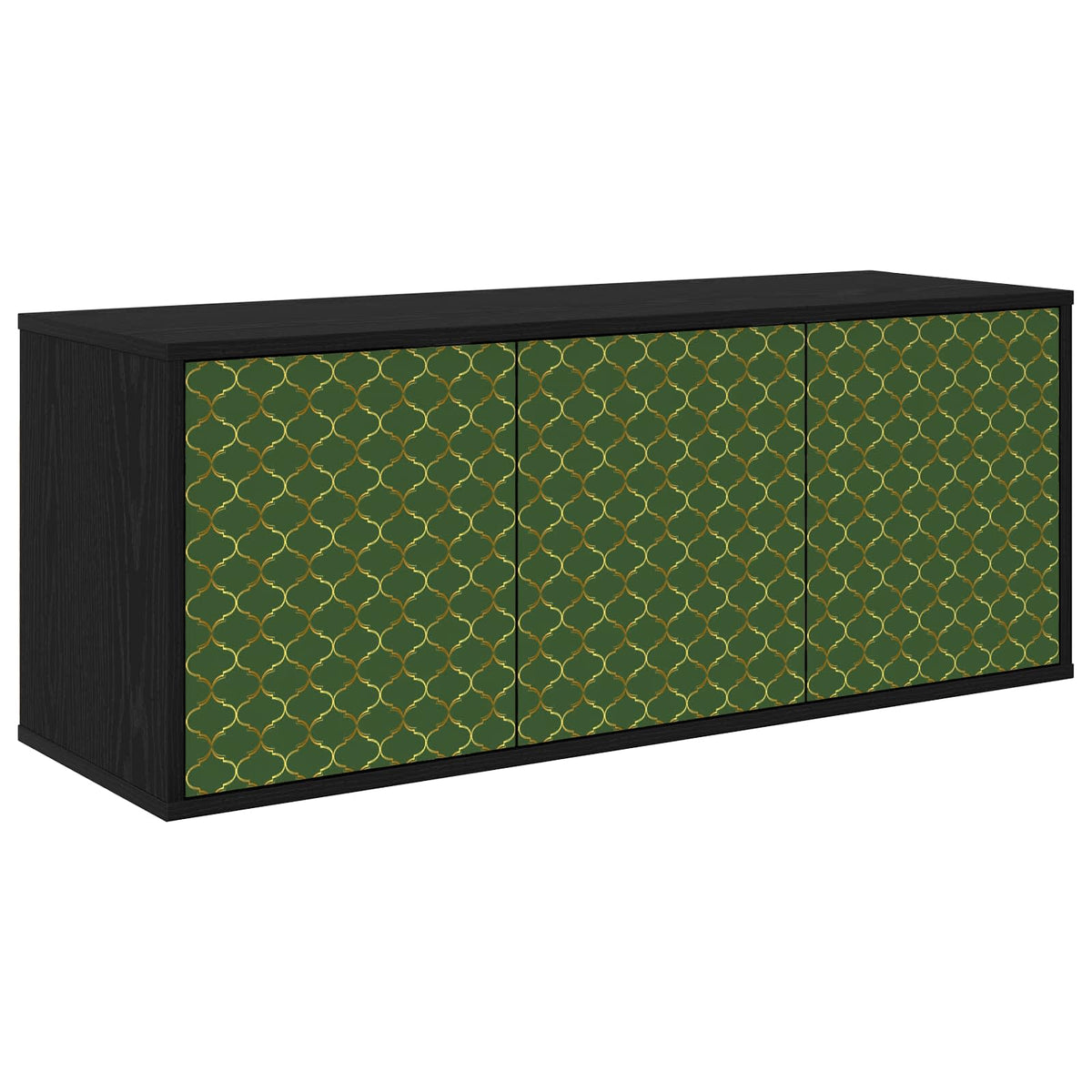 Wandgemonteerd tv-meubel GELEEN 102 x 33 x 40 cm Zwart eiken is nu te koop bij PeponiXL, paradijselijk wonen!