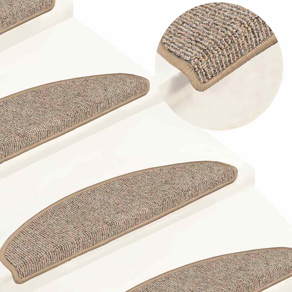 Trapmatten 15 st 65x21x4 cm Bruin Halfrond Groot is nu te koop bij PeponiXL, paradijselijk wonen!