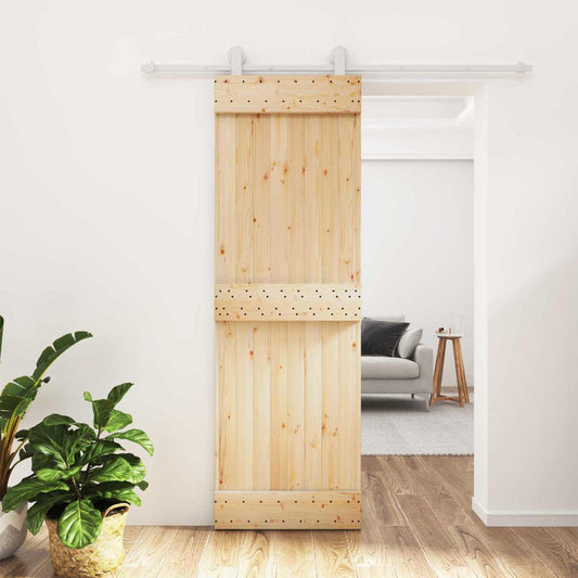 Schuifdeur Natuurlijk en Wit 70 x 210 cm Massief Grenenhout is nu te koop bij PeponiXL, paradijselijk wonen!