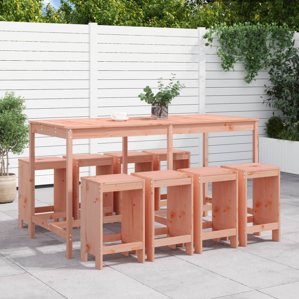 9-delige Tuinset massief douglashout is nu te koop bij PeponiXL, paradijselijk wonen!