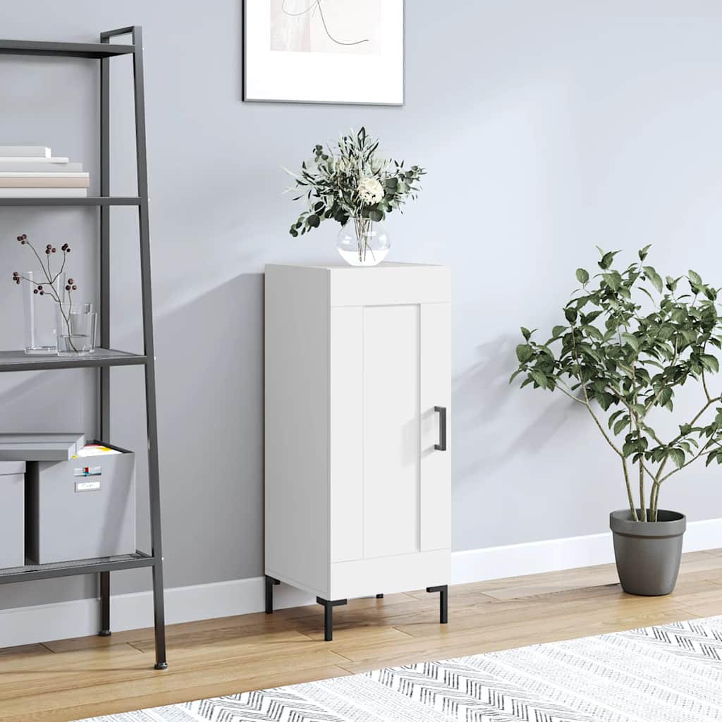 Dressoir 34,5x34x90 cm bewerkt hout wit is nu te koop bij PeponiXL, paradijselijk wonen!