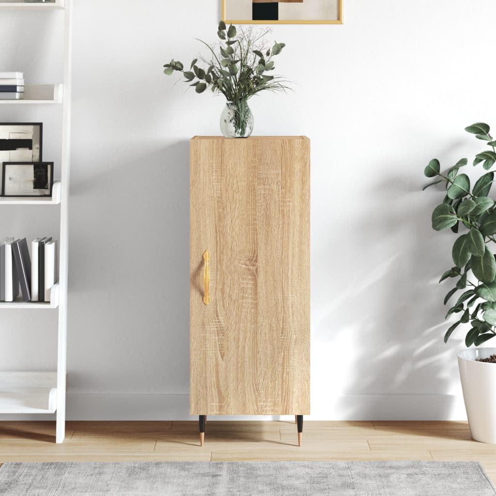 Dressoir 34,5x34x90 cm bewerkt hout sonoma eiken is nu te koop bij PeponiXL, paradijselijk wonen!