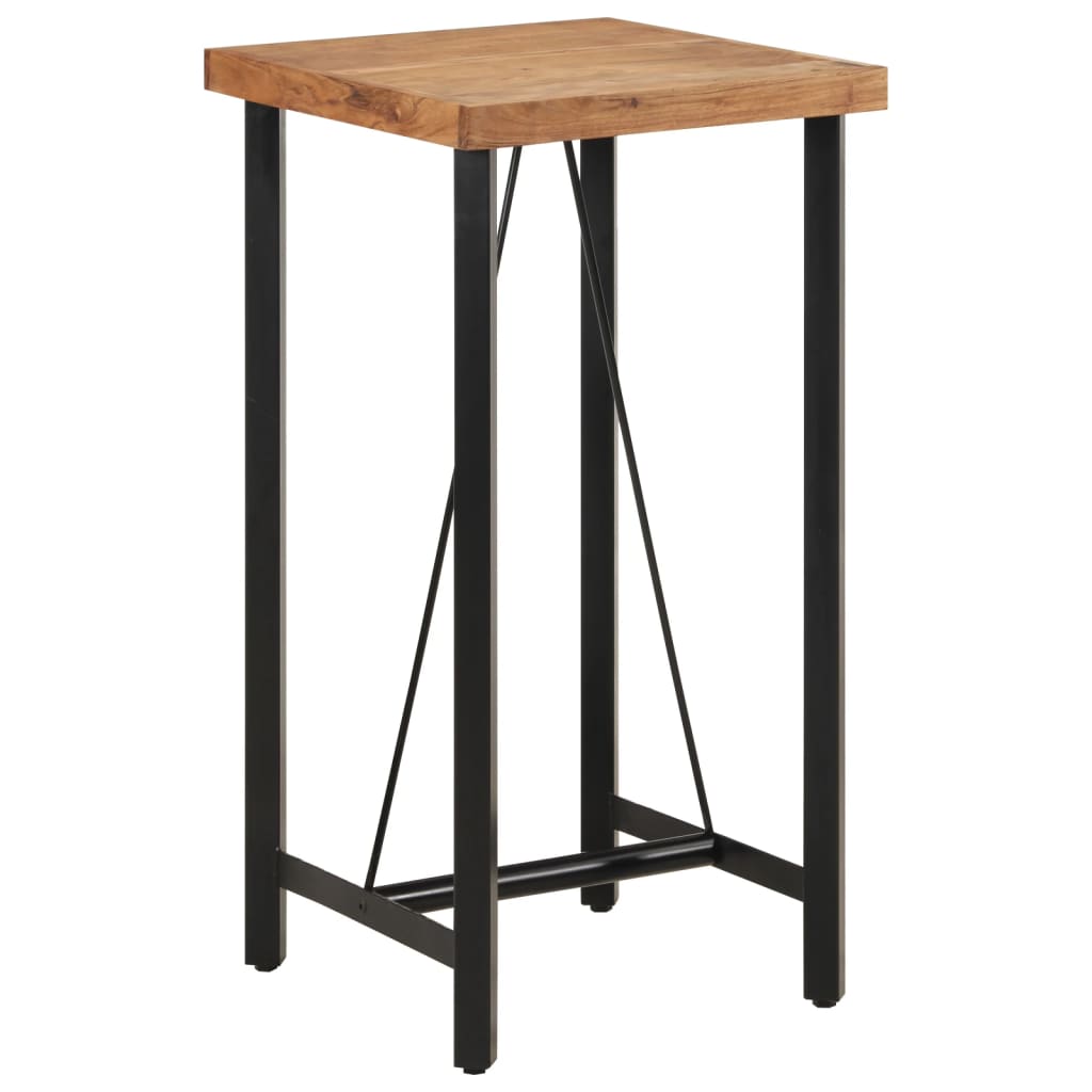 Bartafel 55x55x107 cm massief acaciahout en ijzer is nu te koop bij PeponiXL, paradijselijk wonen!