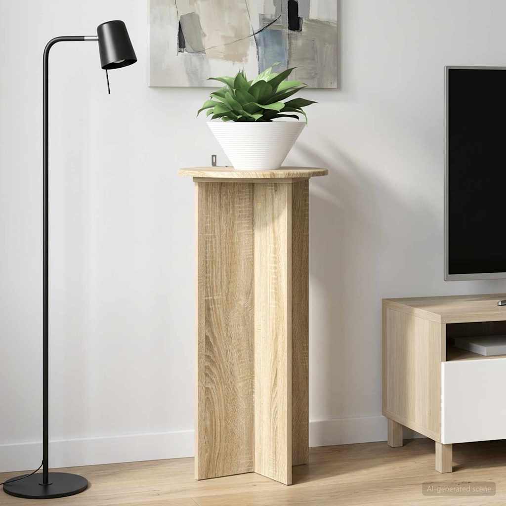 Plantenstandaard 2 pcs Sonoma Eiken 40 x 40 x 80 cm is nu te koop bij PeponiXL, paradijselijk wonen!