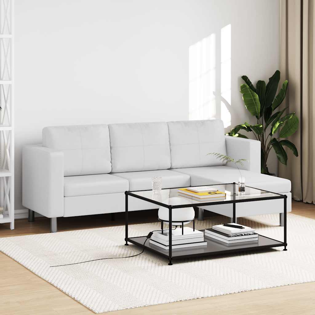 Driezitsbank kunstleer wit is nu te koop bij PeponiXL, paradijselijk wonen!