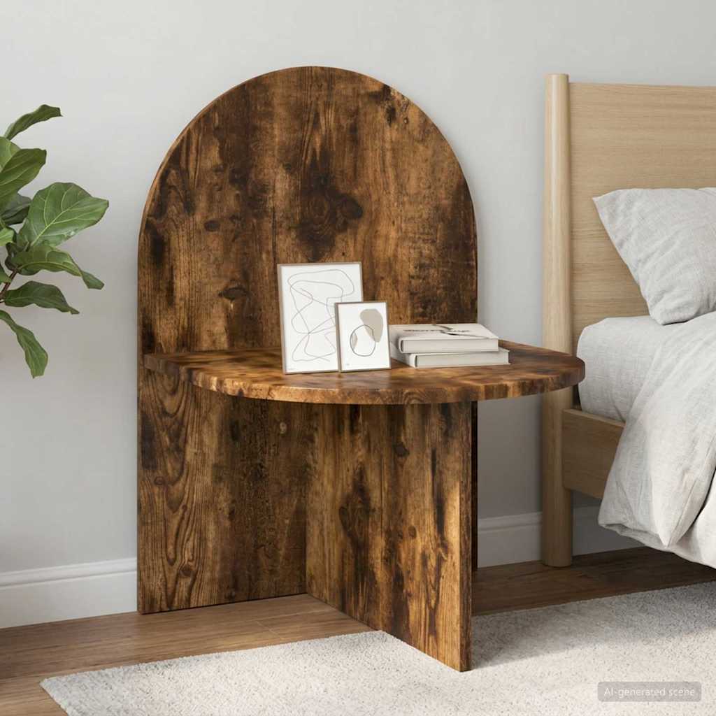 Nachtkastje 2 pcs Gerookt eiken 48 x 49 x 65 cm is nu te koop bij PeponiXL, paradijselijk wonen!