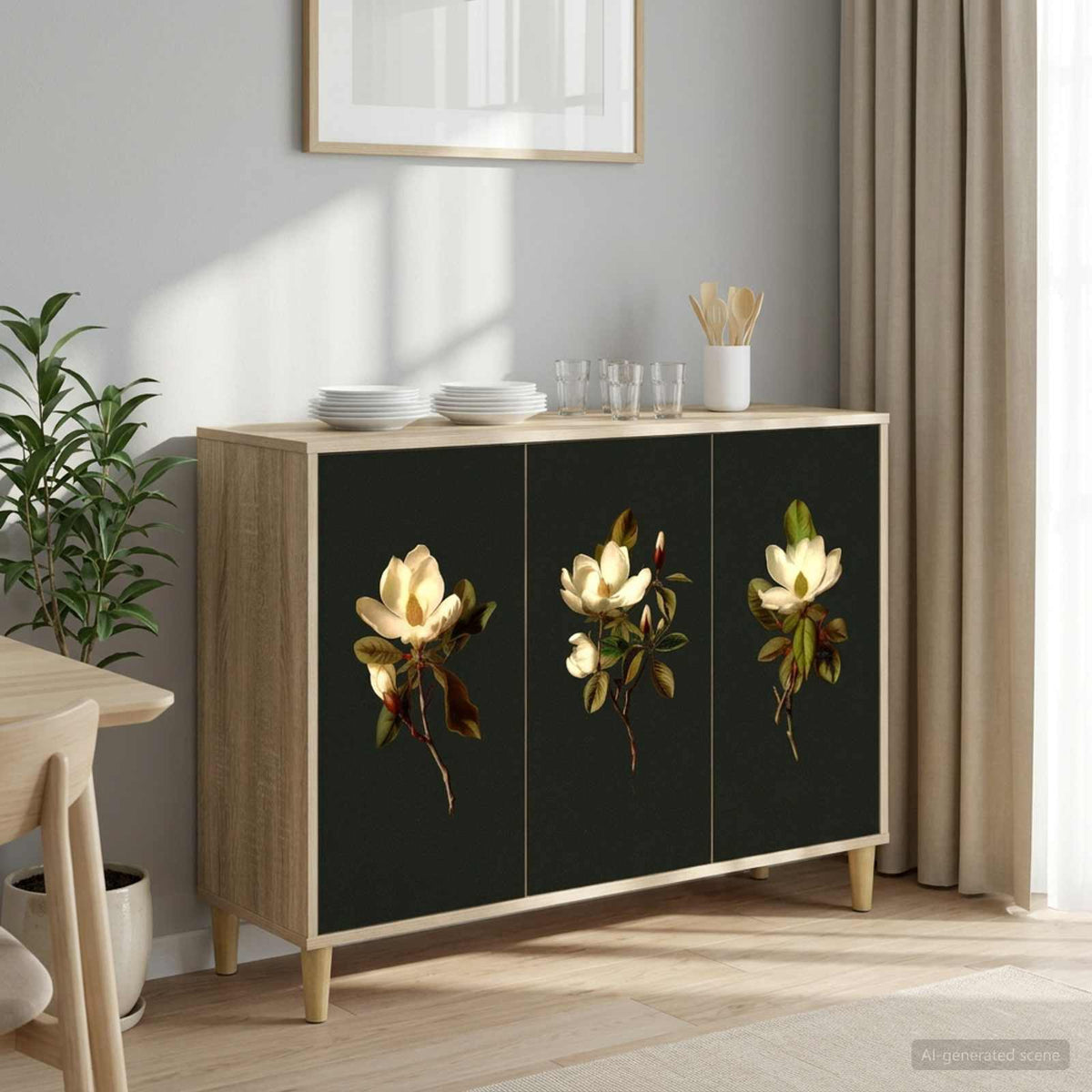 Dressoir BREMEN Sonoma 102 x 33 x 75 cm Bewerkt hout is nu te koop bij PeponiXL, paradijselijk wonen!