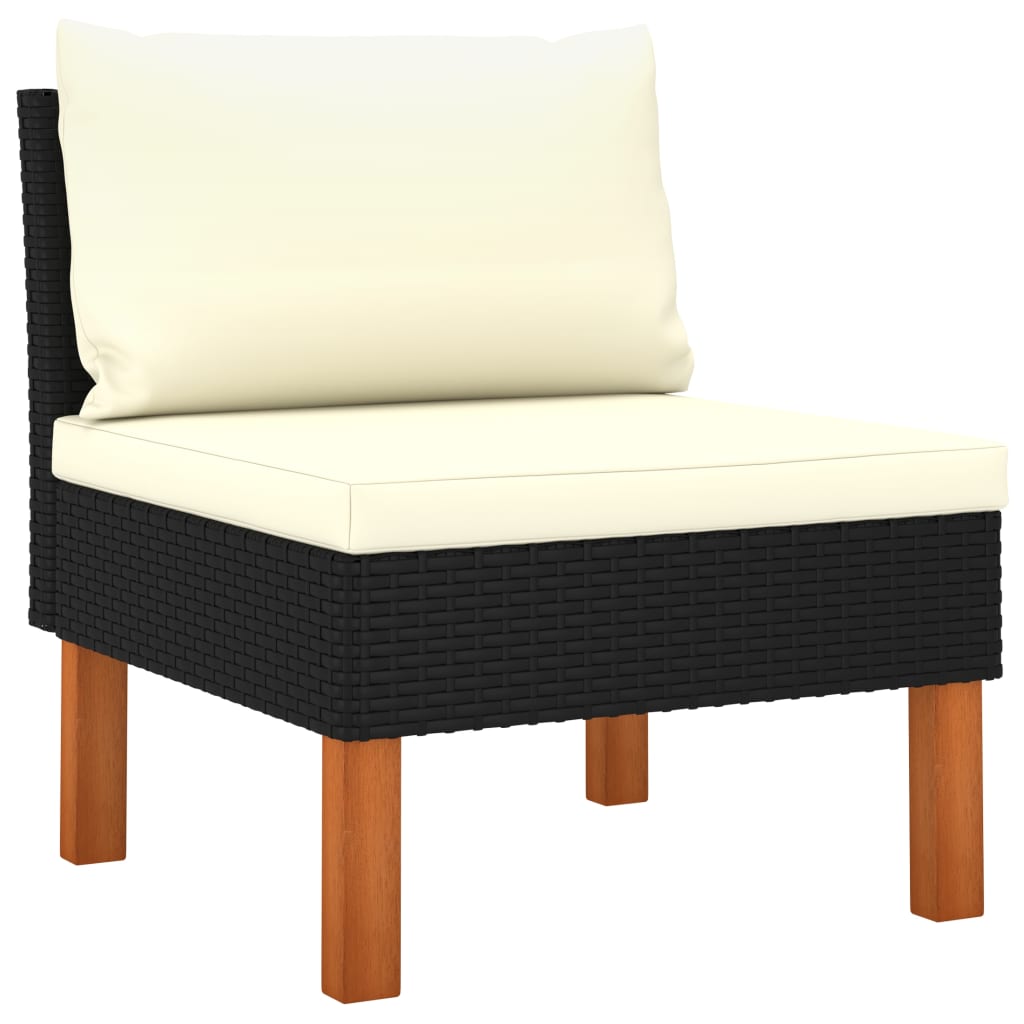 Middenbank poly rattan en massief eucalyptushout is nu te koop bij PeponiXL, paradijselijk wonen!