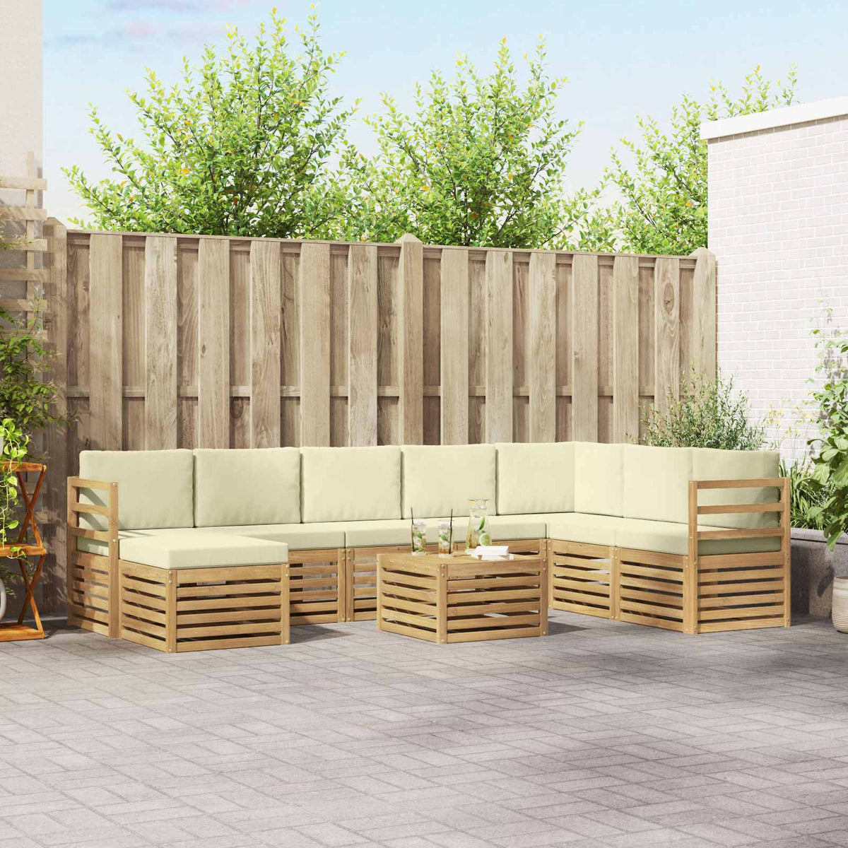 Sofa-Sets Massief Acaciahout is nu te koop bij PeponiXL, paradijselijk wonen!