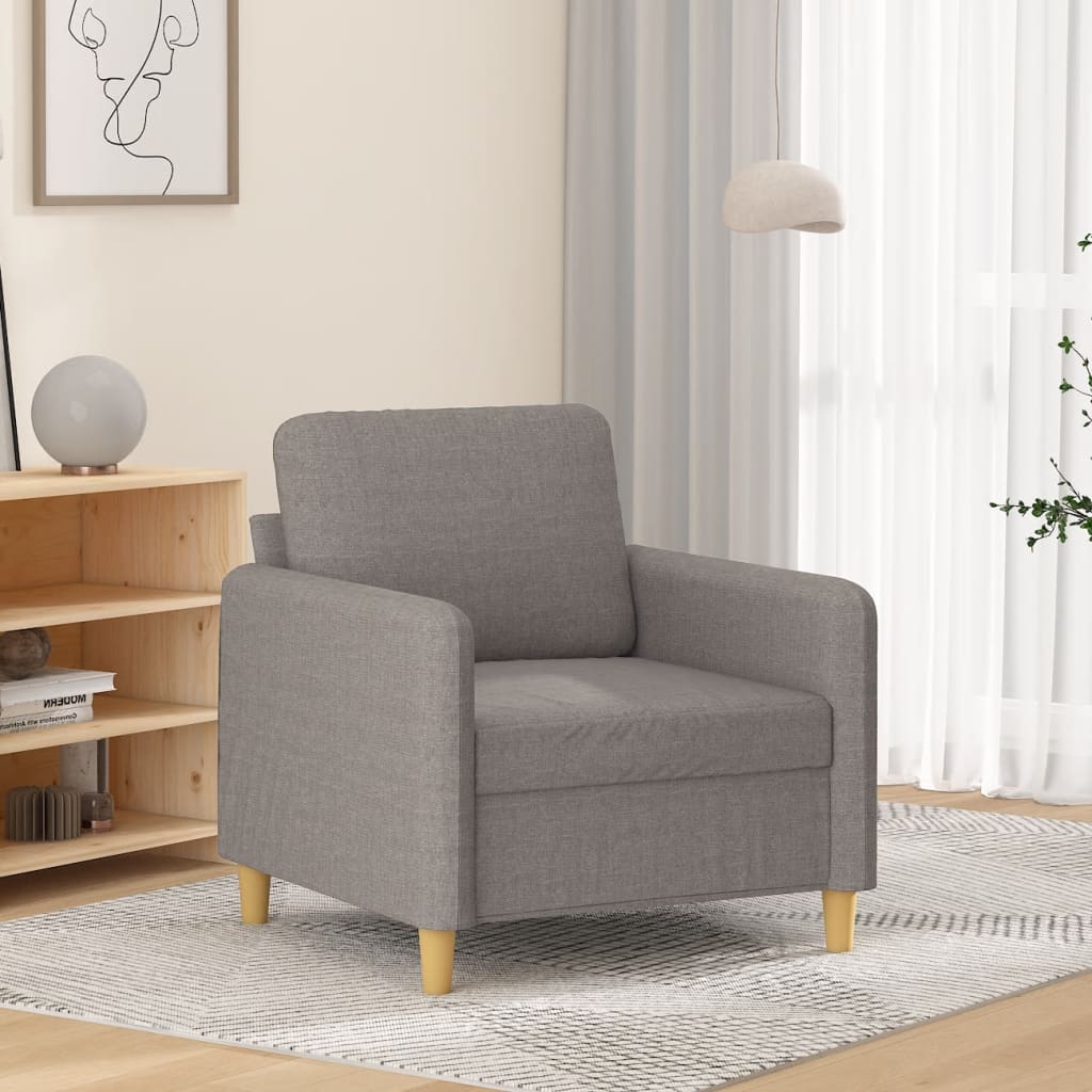 Fauteuil 60 cm stof taupe is nu te koop bij PeponiXL, paradijselijk wonen!