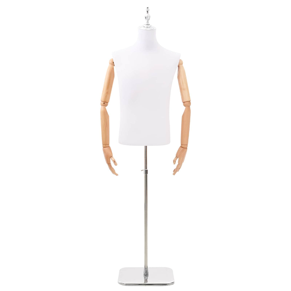 Verstelbare mannequin van 170-218 cm met voet Man PP Wit is nu te koop bij PeponiXL, paradijselijk wonen!