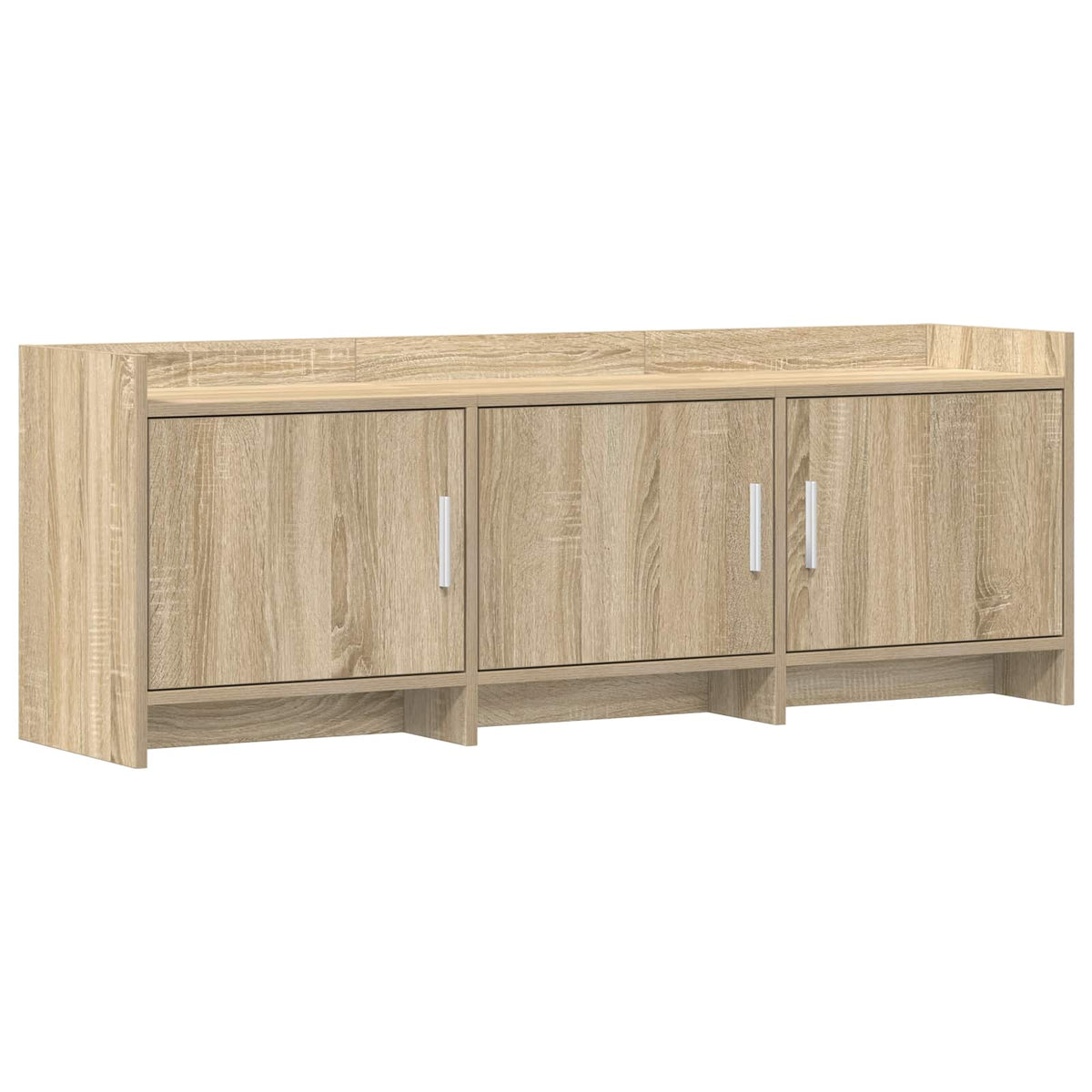 TV-kast 130 x 33 x 47 cm Sonoma Eiken Bewerkt hout is nu te koop bij PeponiXL, paradijselijk wonen!
