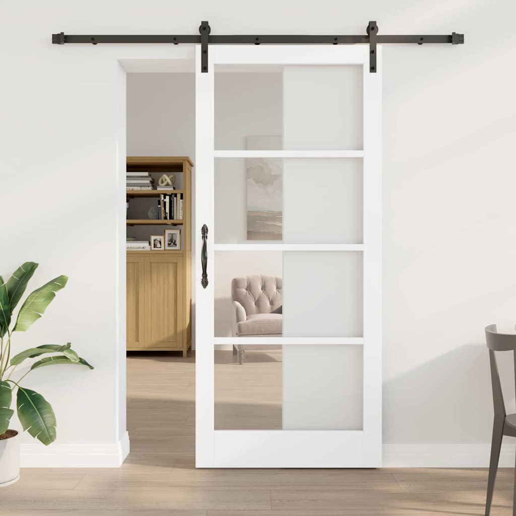 Schuifdeur ORKDAL Wit en zwart 93 x 211 cm is nu te koop bij PeponiXL, paradijselijk wonen!