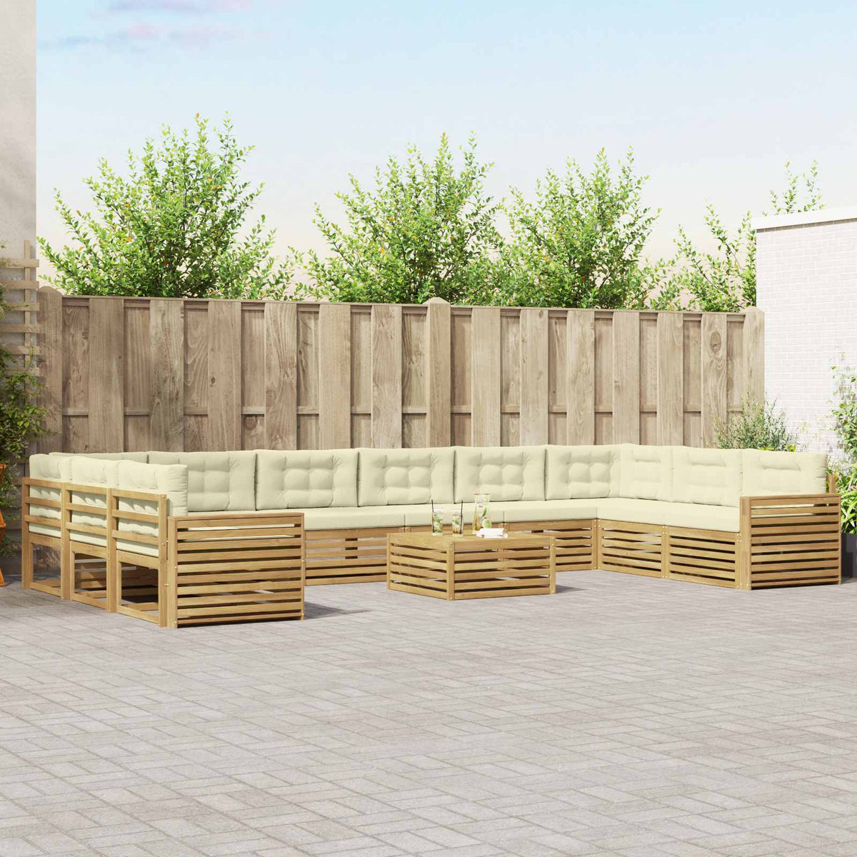 Sofa-Sets Massief Acaciahout is nu te koop bij PeponiXL, paradijselijk wonen!