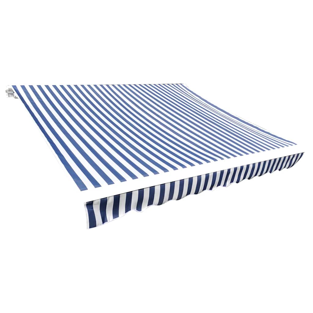 Vervangingsdoek voor luifel 6x3 m polyester blauw en wit is nu te koop bij PeponiXL, paradijselijk wonen!