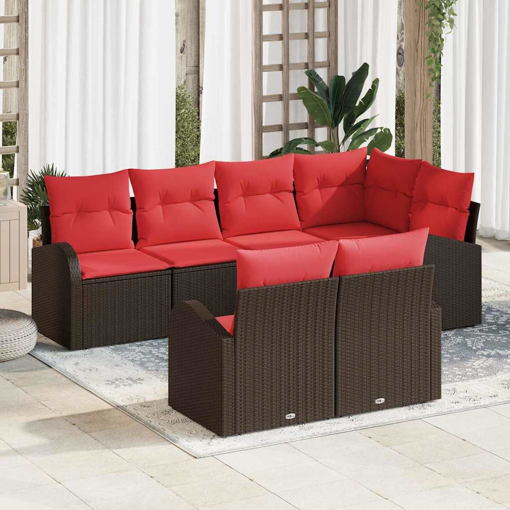 Tuin Sofa Set Bruin poly rattan is nu te koop bij PeponiXL, paradijselijk wonen!