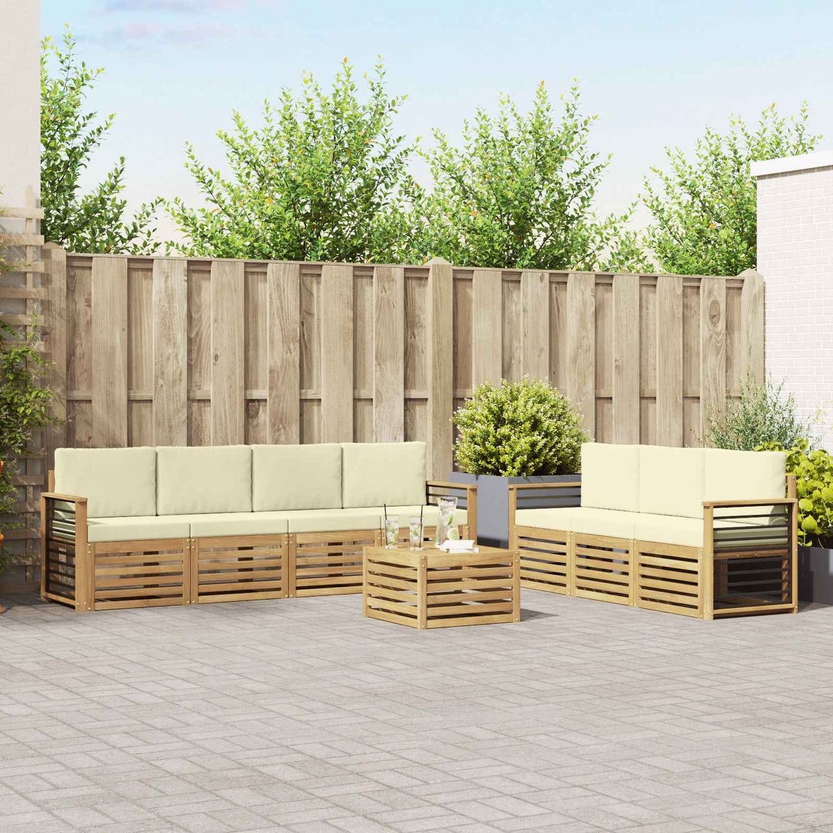 Sofa-Sets Massief Acaciahout is nu te koop bij PeponiXL, paradijselijk wonen!