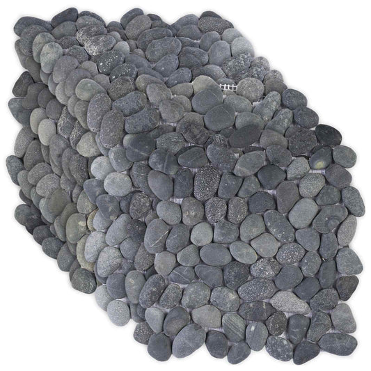 Kiezeltegels Grijs 30 x 30 cm Rivierenkiezel is nu te koop bij PeponiXL, paradijselijk wonen!