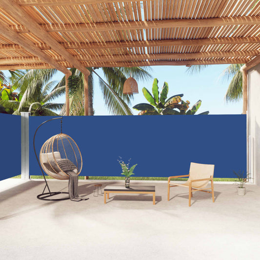 Windscherm uittrekbaar 180x1000 cm blauw is nu te koop bij PeponiXL, paradijselijk wonen!