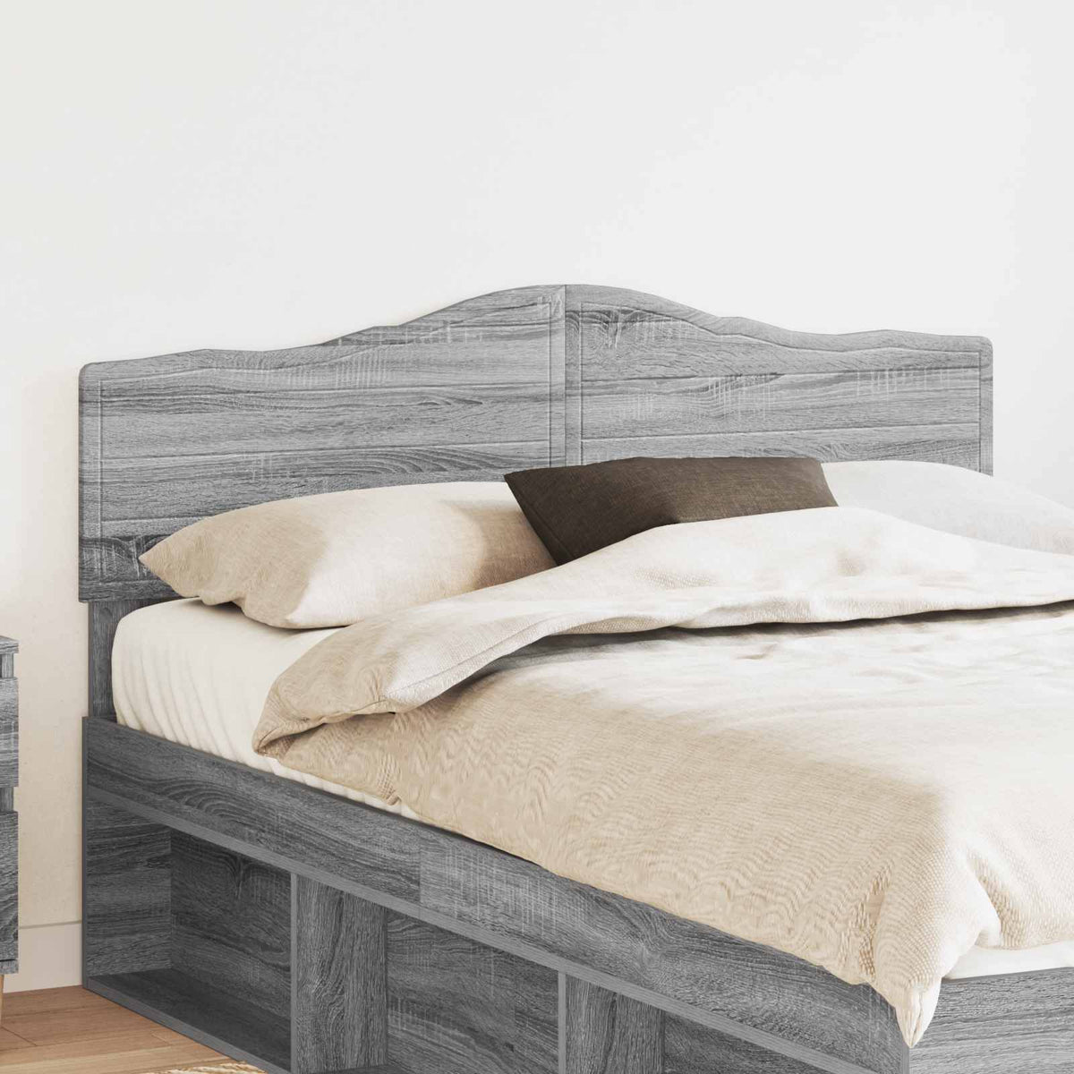 Hoofdbord Grijs Sonoma Bewerkt hout is nu te koop bij PeponiXL, paradijselijk wonen!