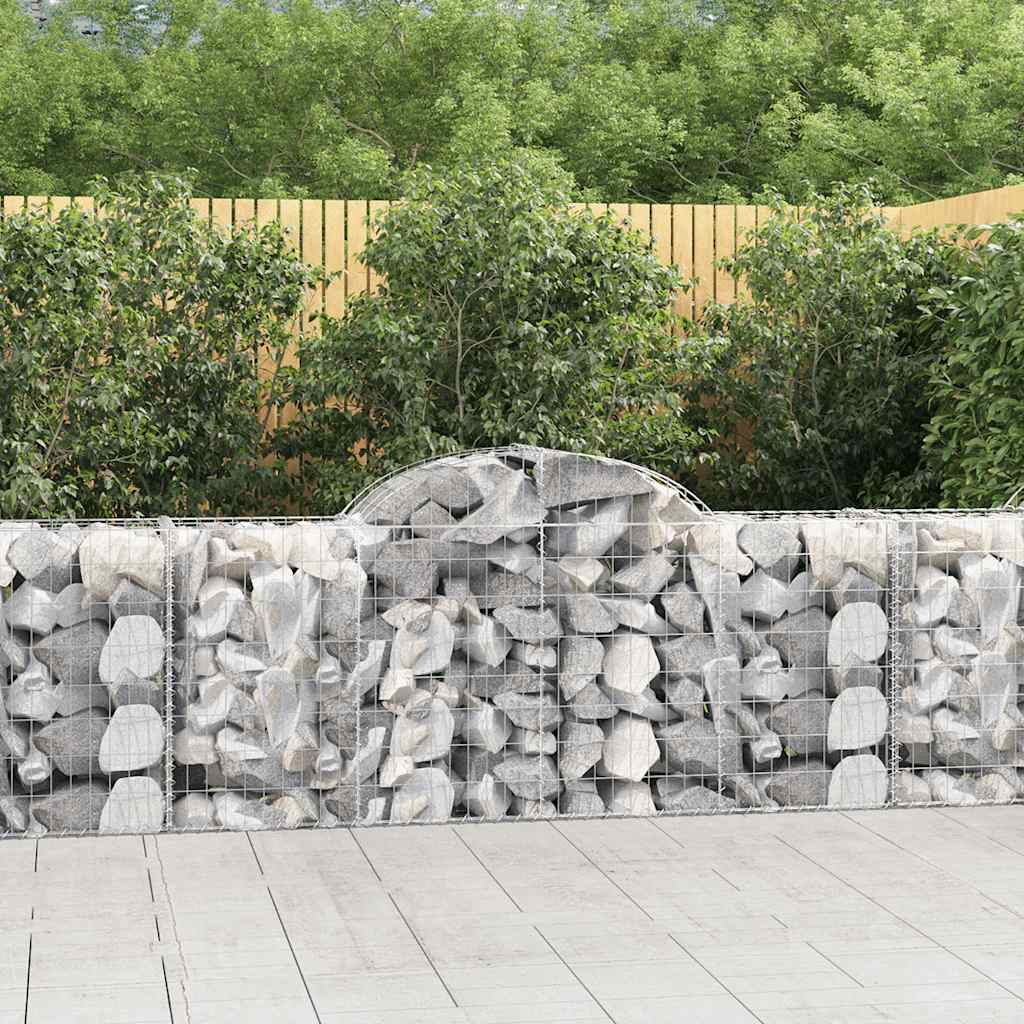 Schanskorven 20 st gewelfd 200x50x80/100 cm ijzer is nu te koop bij PeponiXL, paradijselijk wonen!