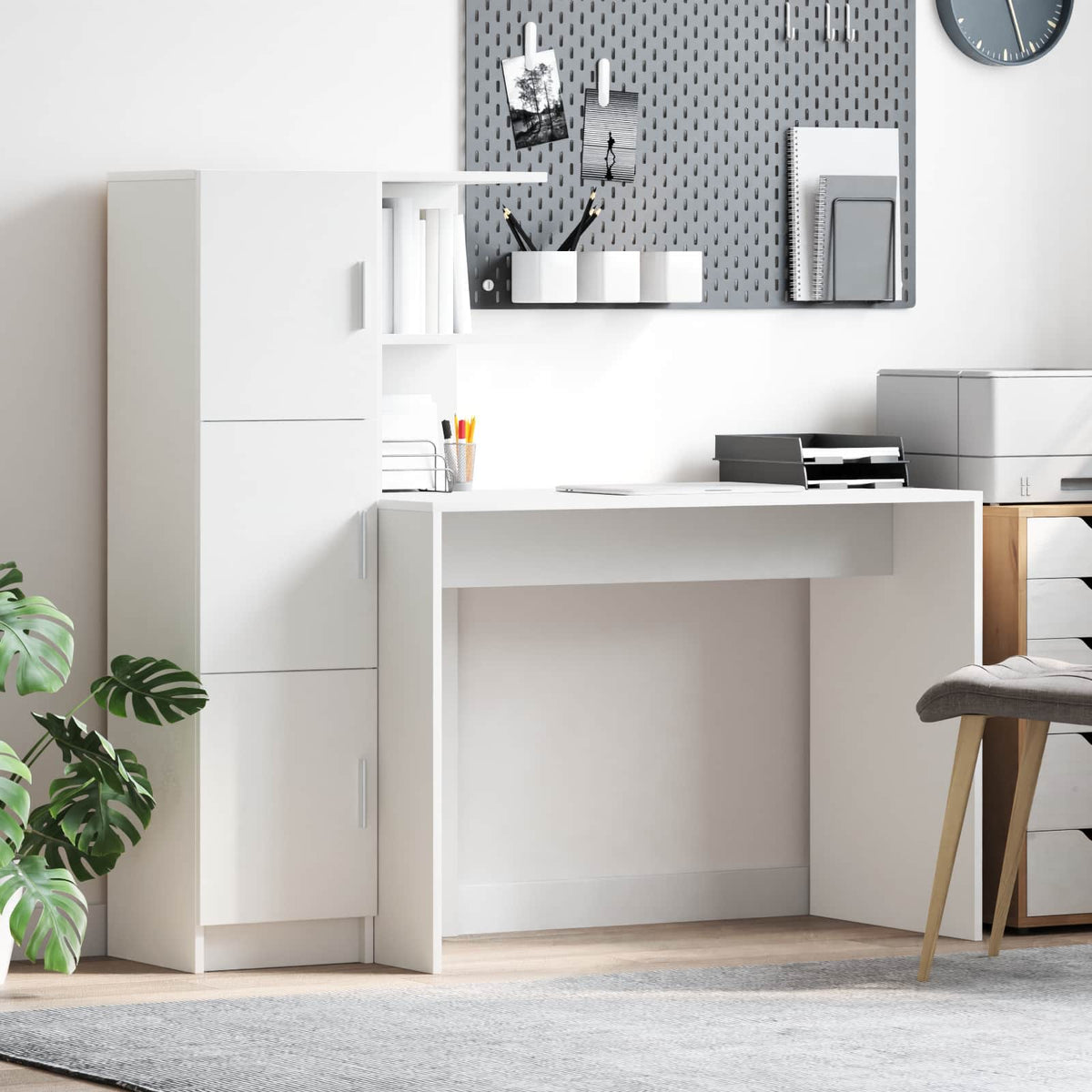 Bureau 2 pcs Wit is nu te koop bij PeponiXL, paradijselijk wonen!