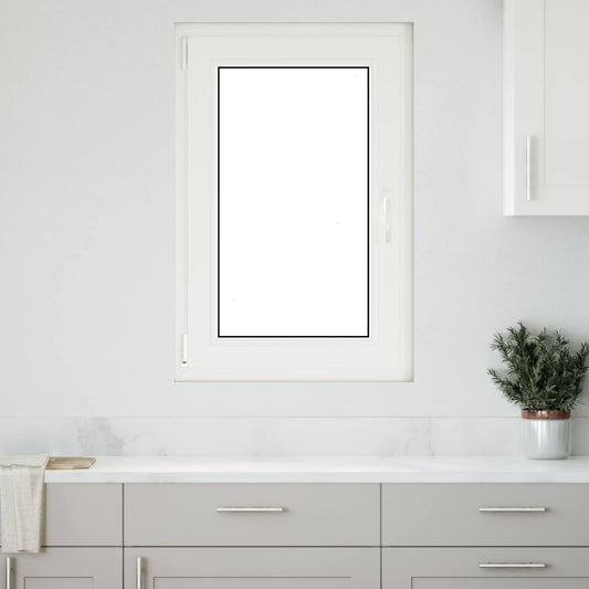 Kelderraam RISOR 60 x 90 cm PVC en glas Wit is nu te koop bij PeponiXL, paradijselijk wonen!