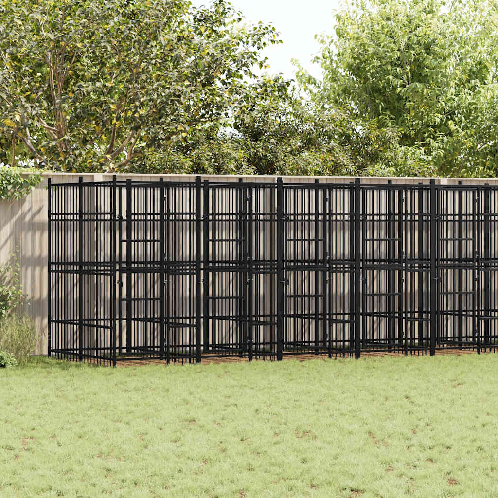 Hondenkennel 16,59 m² staal is nu te koop bij PeponiXL, paradijselijk wonen!