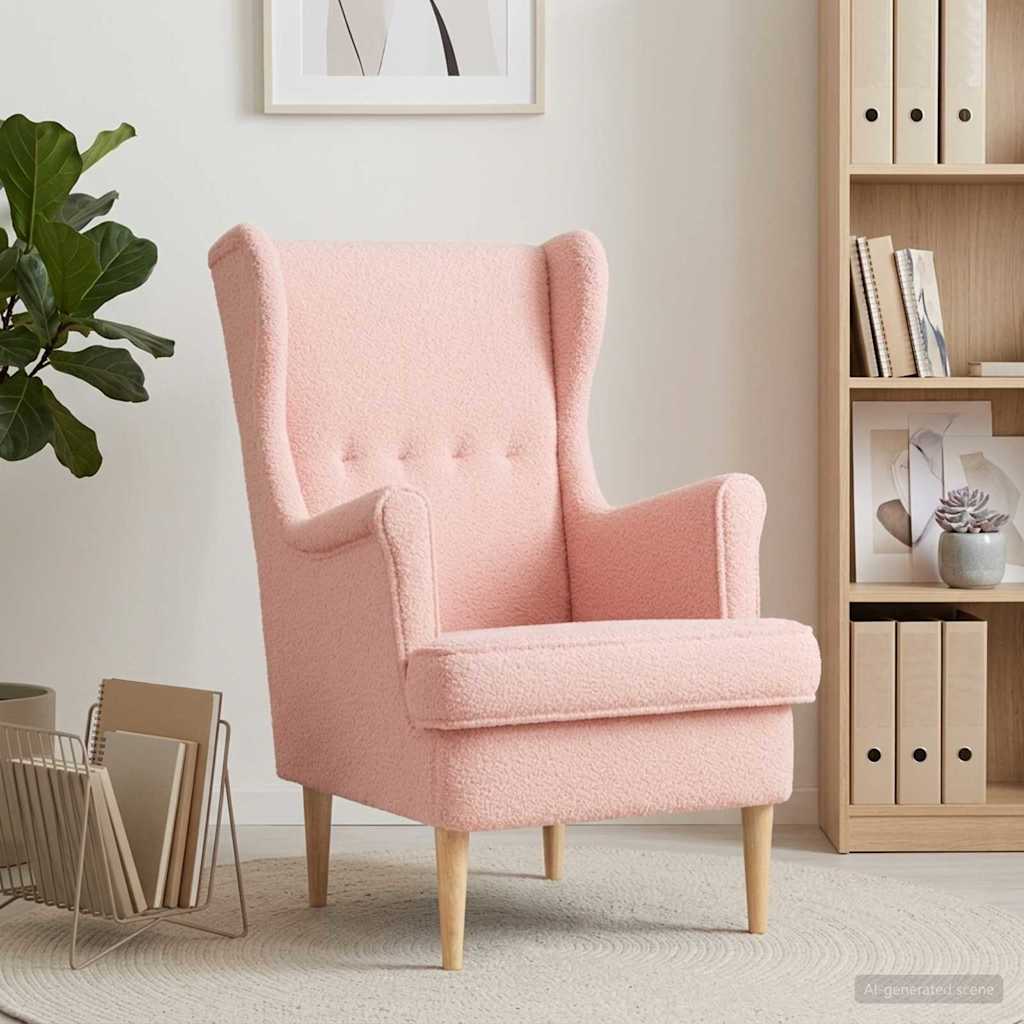 Fauteuil Roze Stof is nu te koop bij PeponiXL, paradijselijk wonen!