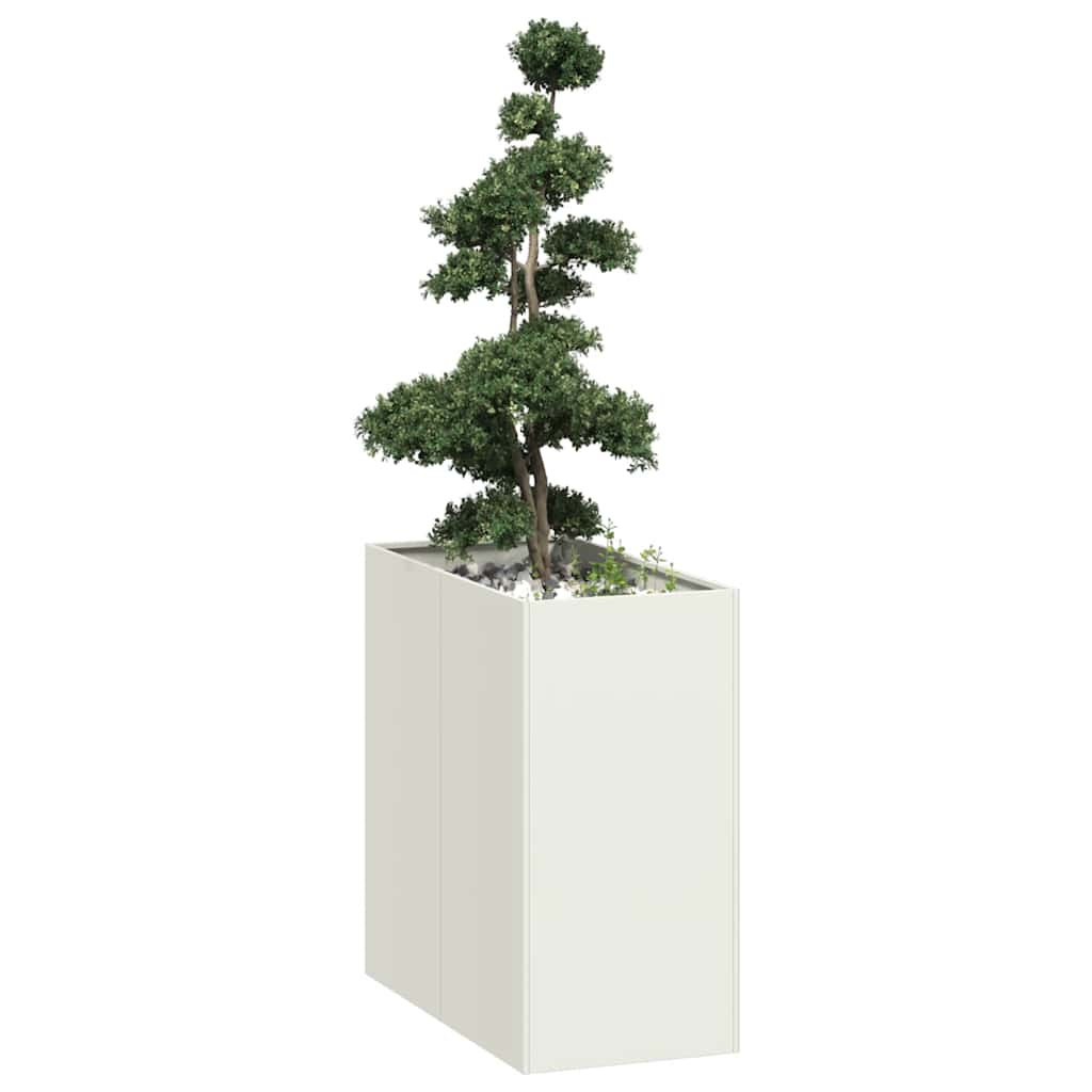 Plantenbak 40x80x80 cm staal wit is nu te koop bij PeponiXL, paradijselijk wonen!