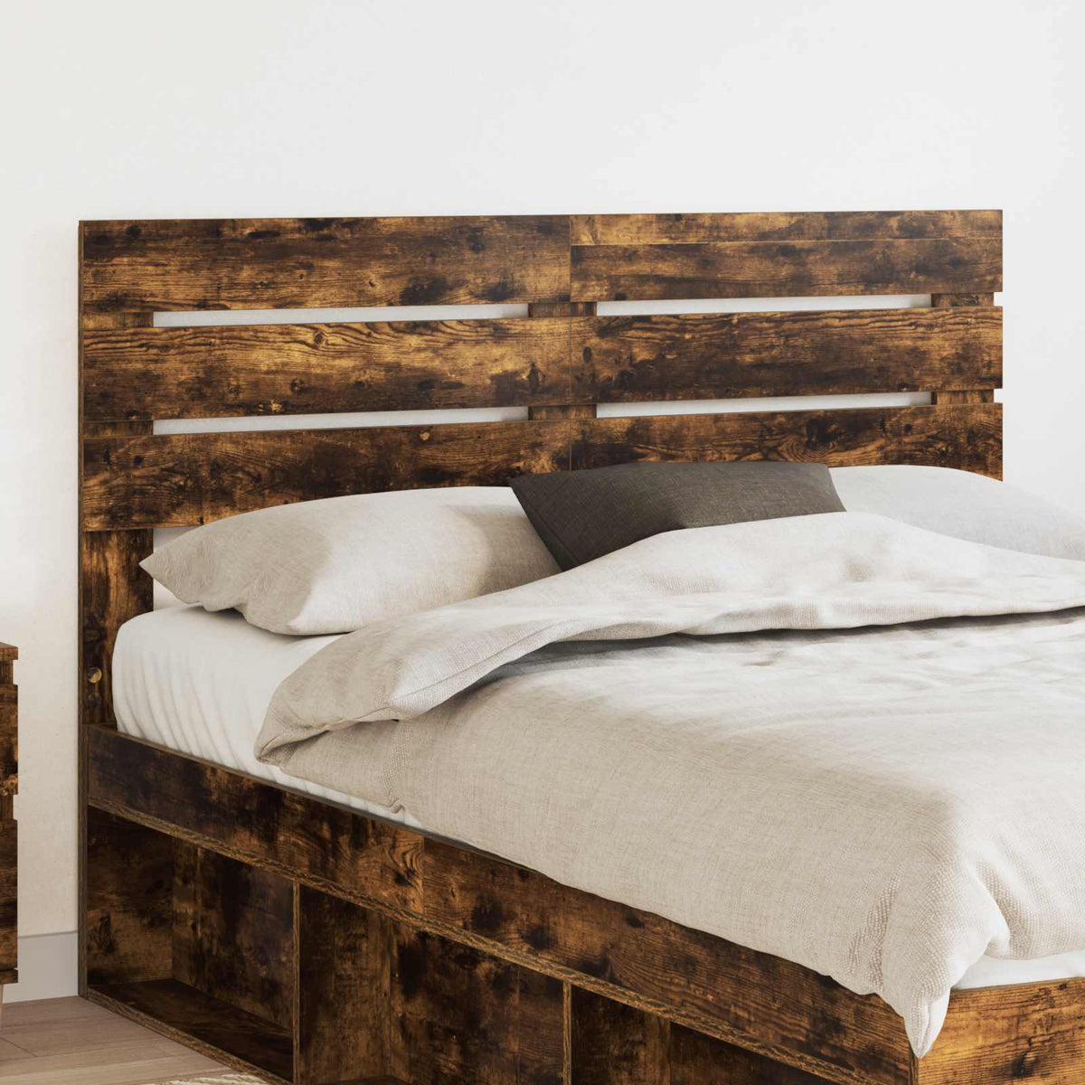 Hoofdbord Gerookt eiken Bewerkt hout is nu te koop bij PeponiXL, paradijselijk wonen!