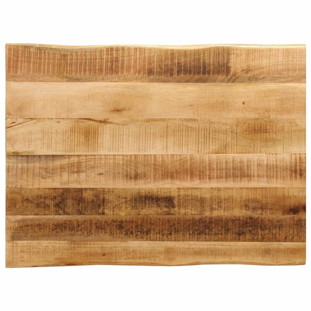 Tafelblad met natuurlijke rand 90x60x3,8 cm massief mangohout is nu te koop bij PeponiXL, paradijselijk wonen!