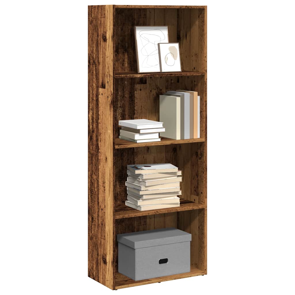 Boekenkast 60x30x152 cm bewerkt hout oud houtkleurig is nu te koop bij PeponiXL, paradijselijk wonen!