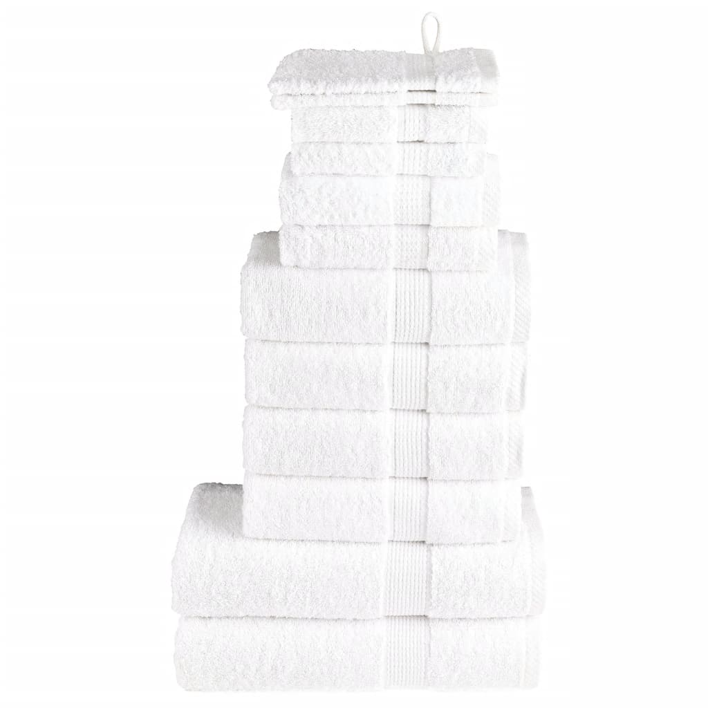 12-delige Handdoekenset SOLUND 600 g/m² wit is nu te koop bij PeponiXL, paradijselijk wonen!