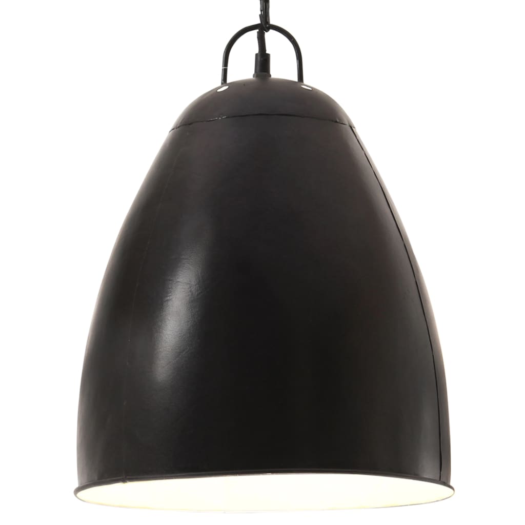 Hanglamp industrieel rond 25 W E27 32 cm zwart is nu te koop bij PeponiXL, paradijselijk wonen!