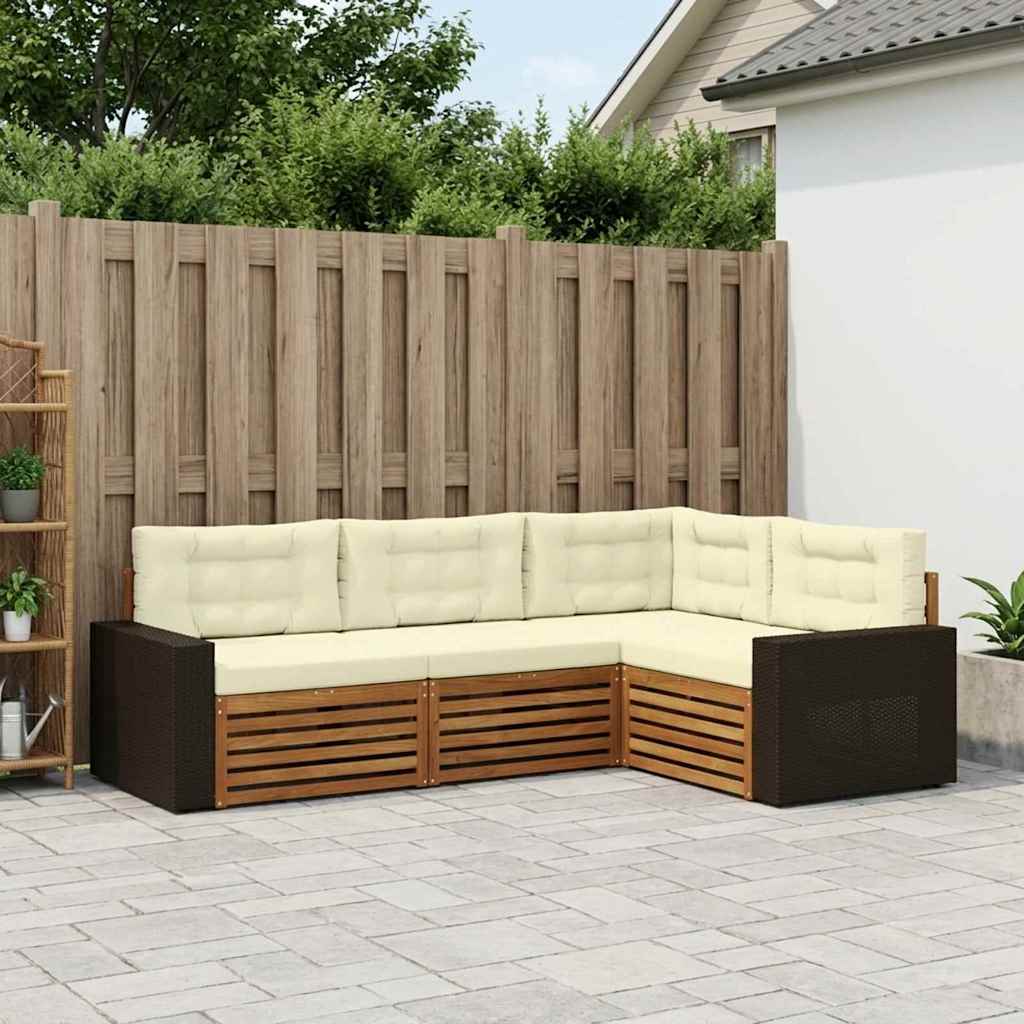 Buiten bankenset 4 pcs is nu te koop bij PeponiXL, paradijselijk wonen!