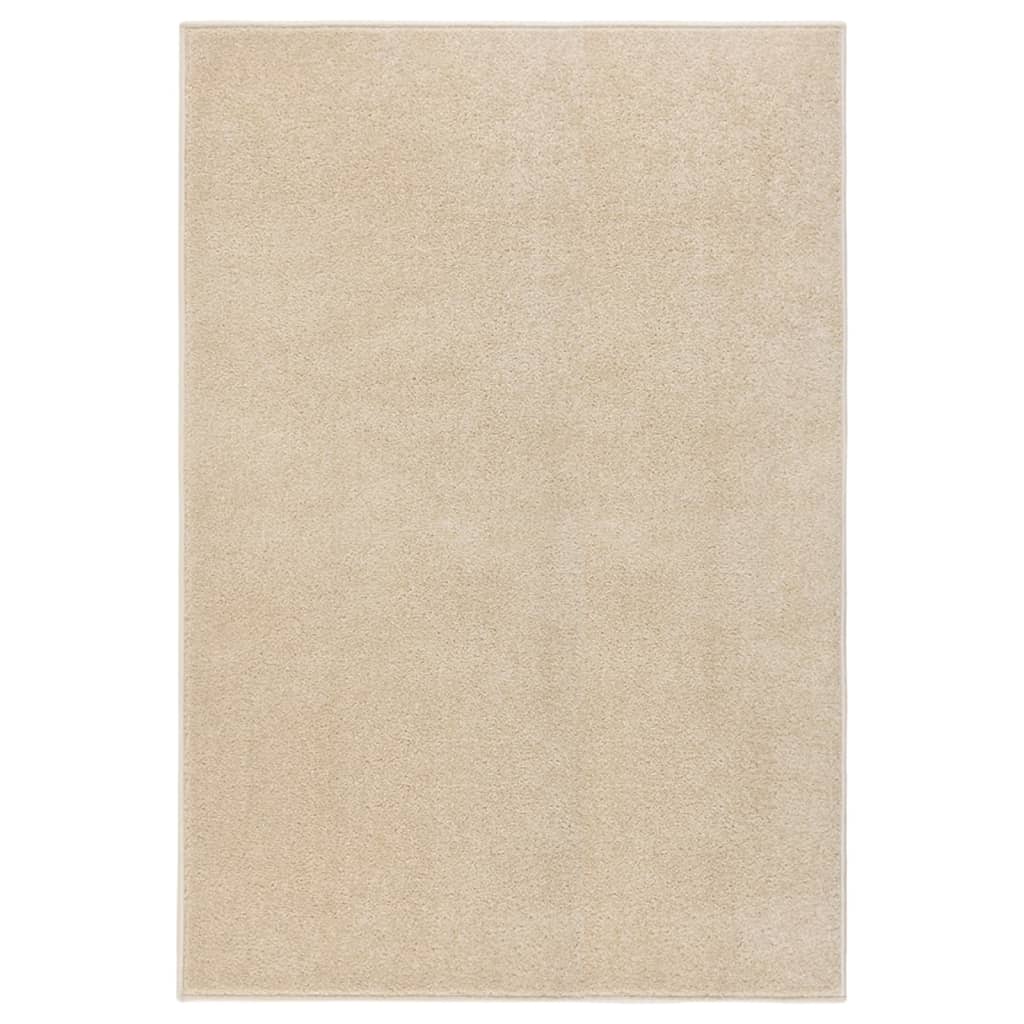Vloerkleed kortpolig 160x230 cm beige is nu te koop bij PeponiXL, paradijselijk wonen!