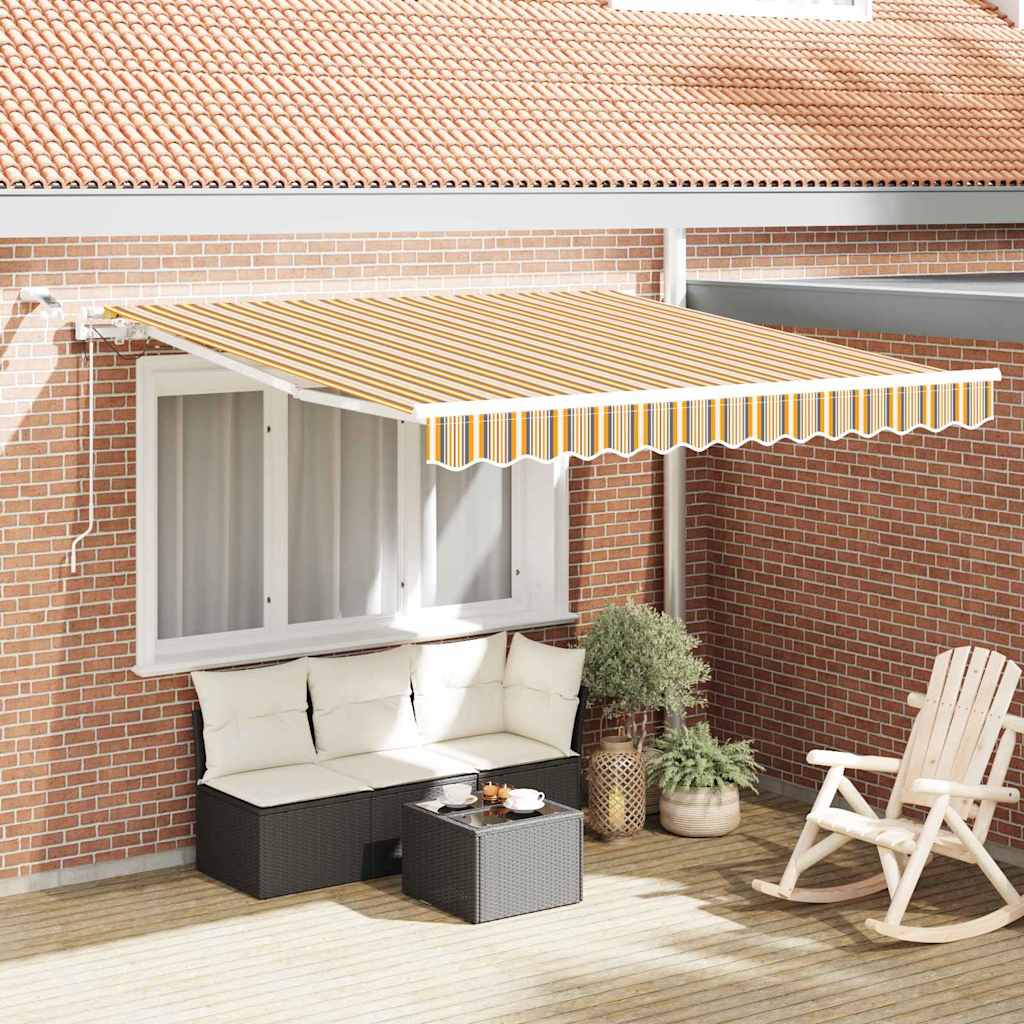 Inklapbaar Zonnescherm Multikleur 350 x 250 cm is nu te koop bij PeponiXL, paradijselijk wonen!