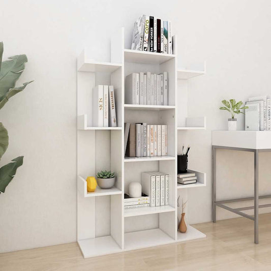 Boekenkast 86x25,5x140 cm bewerkt hout wit is nu te koop bij PeponiXL, paradijselijk wonen!