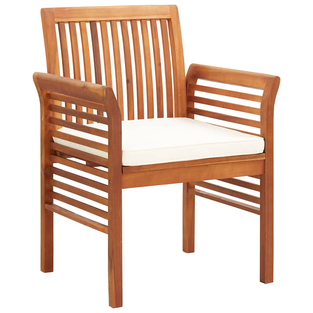 Tuinstoel met kussen massief acaciahout is nu te koop bij PeponiXL, paradijselijk wonen!