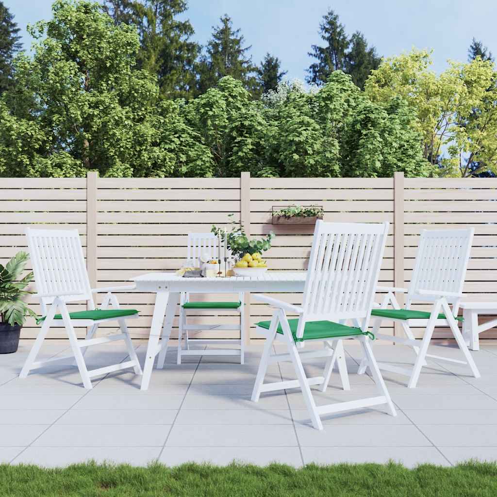 Tuinstoelkussens 4 st 40x40x4 cm oxford stof groen is nu te koop bij PeponiXL, paradijselijk wonen!