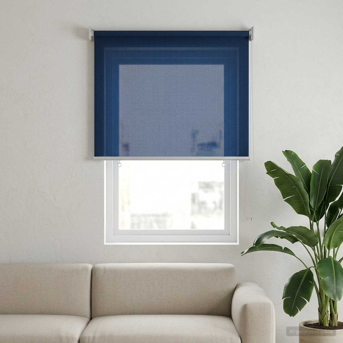 Buitenrolgordijn 90% UV-blok Blauw 80 x 140 cm HDPE is nu te koop bij PeponiXL, paradijselijk wonen!