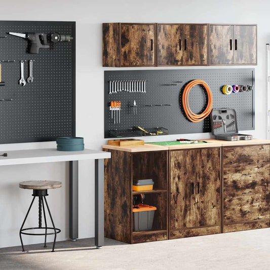 Garagekasten 2 st Spaanplaat gerookt eiken is nu te koop bij PeponiXL, paradijselijk wonen!