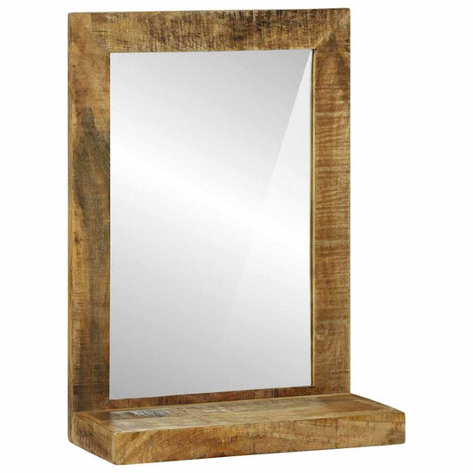 Badkamer Spiegel Bruin 50 x 22 x 70 cm Massief Mango Hout is nu te koop bij PeponiXL, paradijselijk wonen!