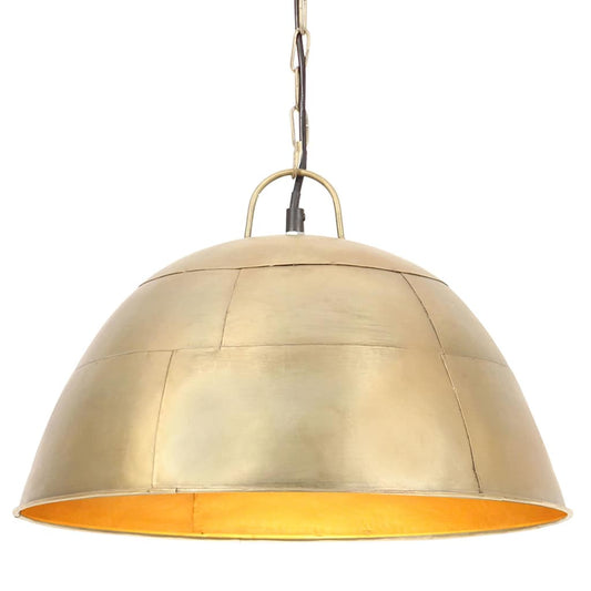 Hanglamp industrieel vintage rond 25 W E27 41 cm messingkleurig is nu te koop bij PeponiXL, paradijselijk wonen!